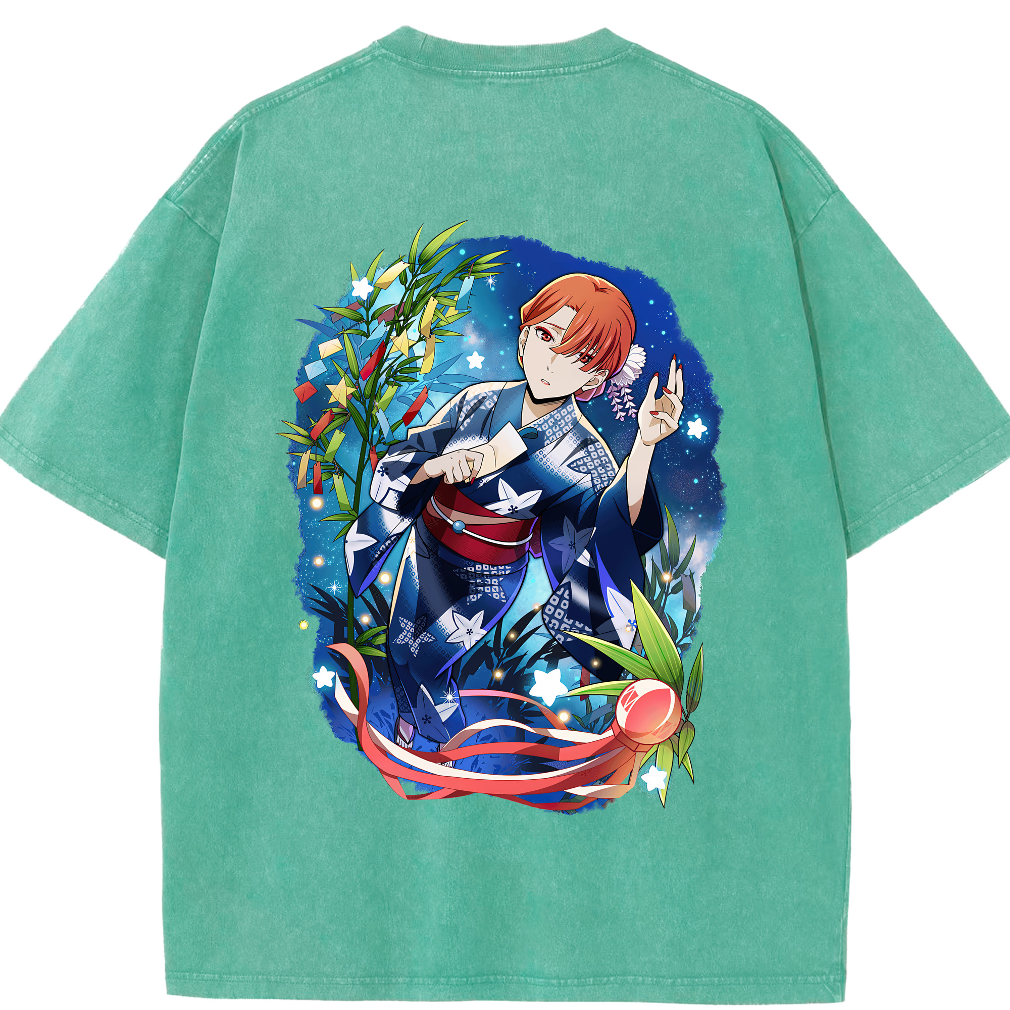 （画像用） 文豪ストレイドッグス Bungo Stray Dogs 綿100% ヴィンテージ風 半袖Tシャツ（背面プリント）